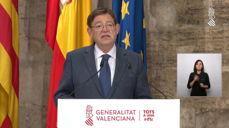 Ximo Puig anuncia las nuevas medidas de la Comunitat Valenciana