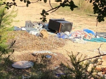 Cantidad de desperdicios en la parcela privada