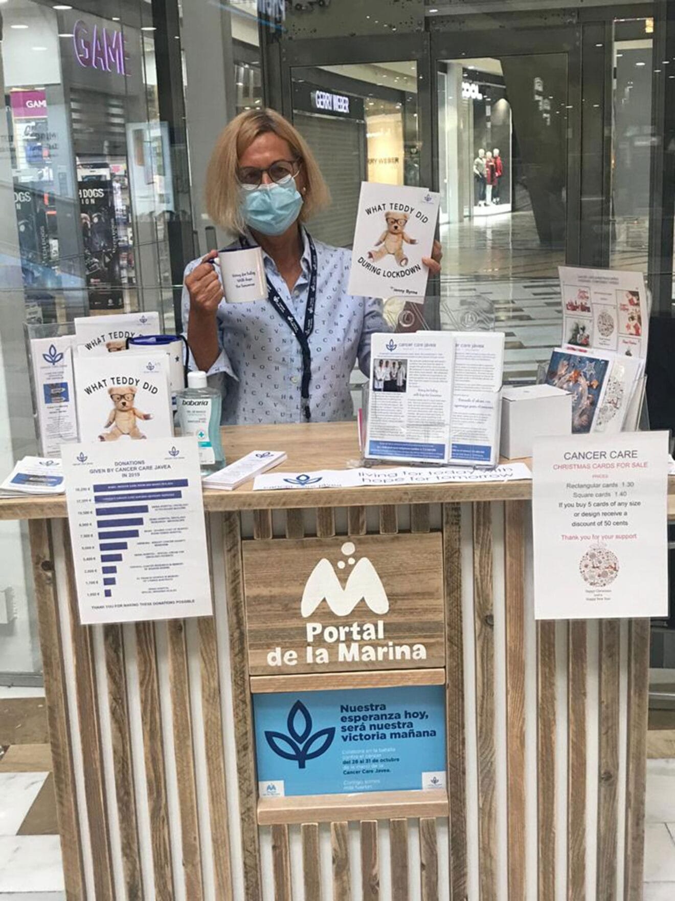 Punto solidario para ONG y asociaciones en Portal de la Marina