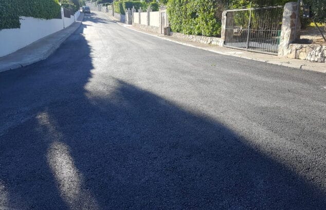 Imagen: Plan de asfaltado en Xàbia