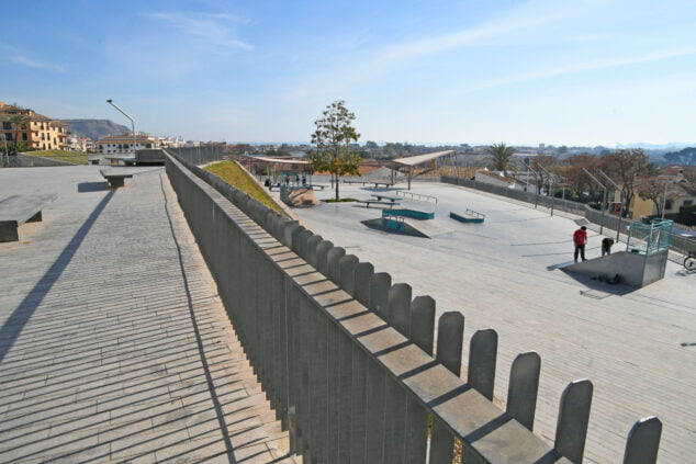 Imagen: Reparación del Skate Park de Xàbia