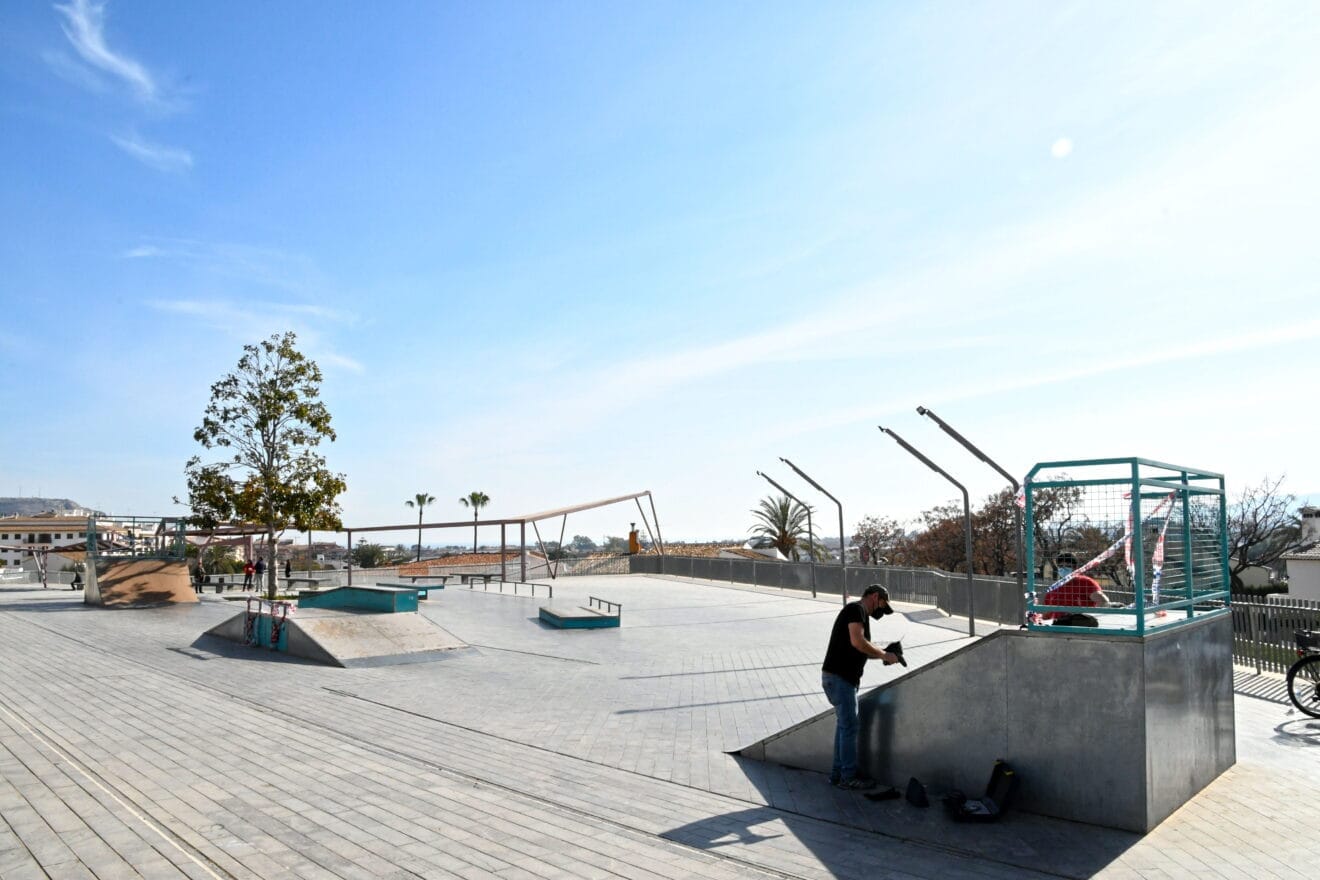 Trabajos de reparación del Skate Park