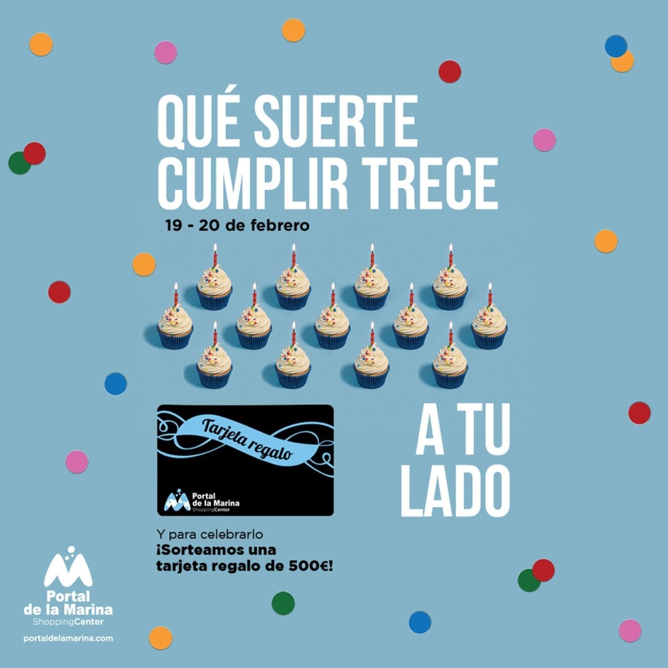 Trece aniversario del centro comercial Portal de la Marina