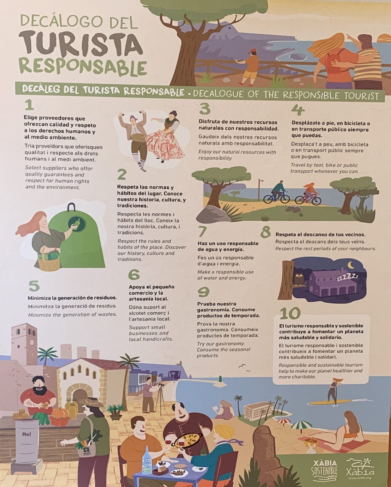 Decálogo del turista responsable