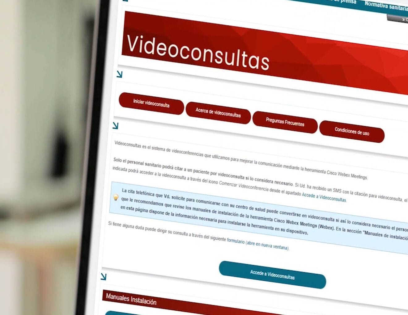 Nuevo portal de atención al paciente de Sanidad