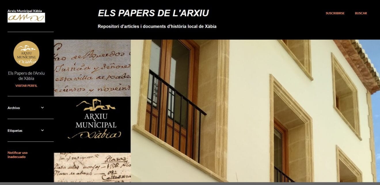 Portada del blog 'Els Papers Arxiu'