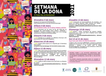 Programación 8M El Poble Nou de Benitatxell