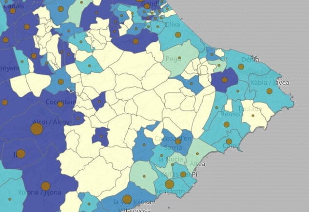 Imagen: Situación de COVID en el Marina Alta