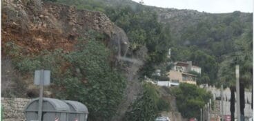Talud del Puerto de Xàbia a reparar