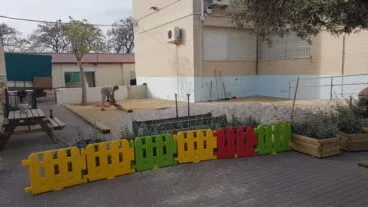 Trabajos de remodelación del patio de infantil