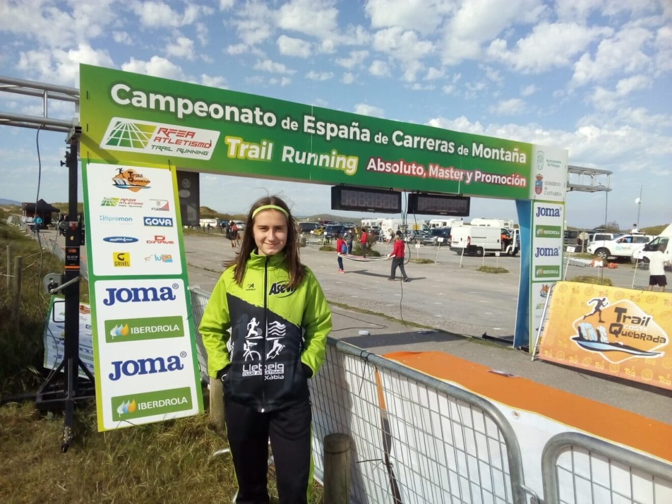 Ana González en la Carrera de Montaña