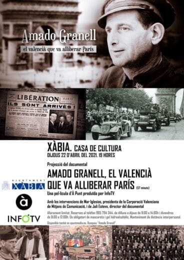 Cartel de la proyección audiovisual