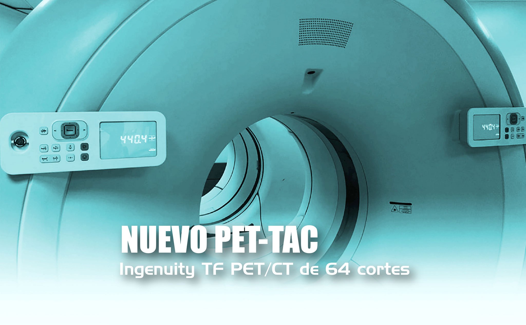 Imagen informativa del nuevo PET-TAC de Medicina Nuclear – Hospital Clínica Benidorm (HCB)