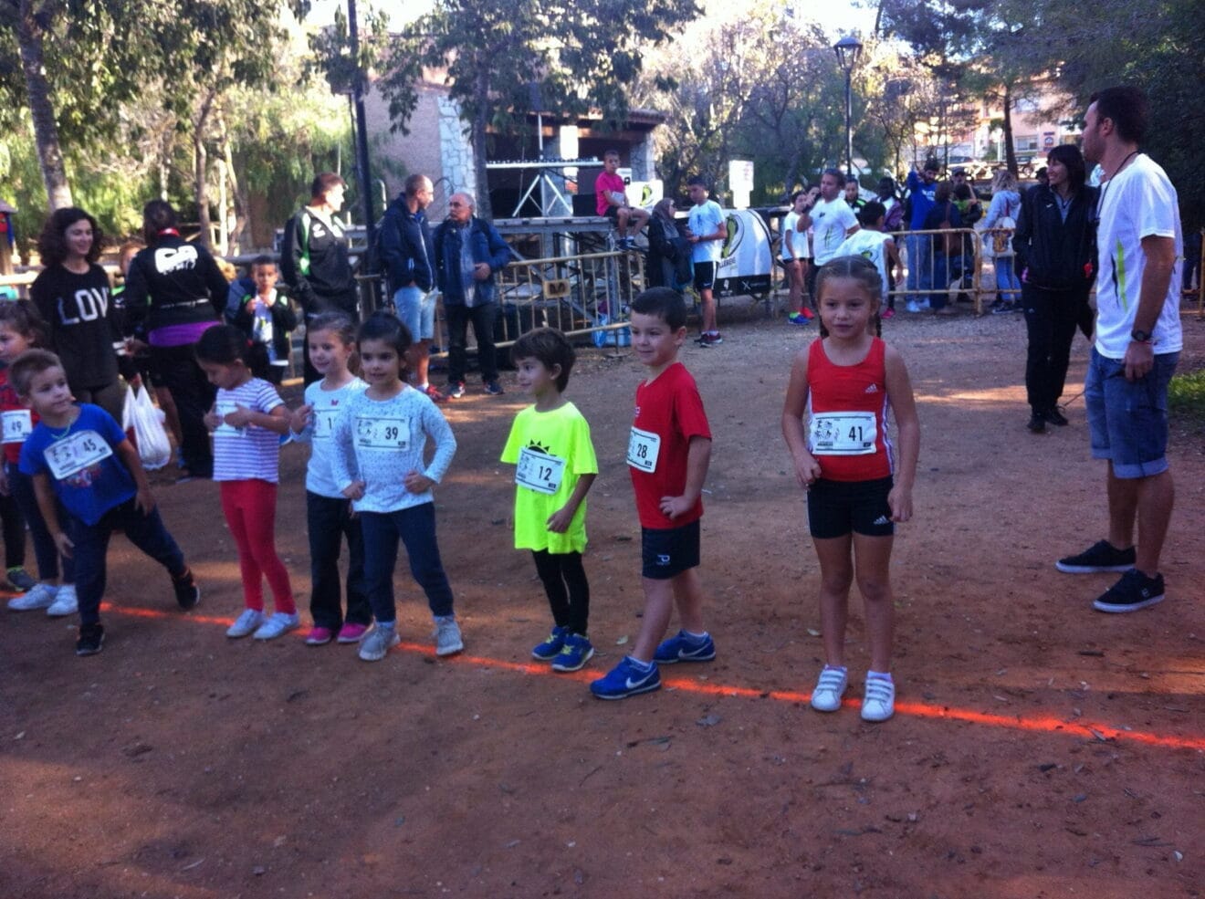 Los más pequeños en una prueba de cross