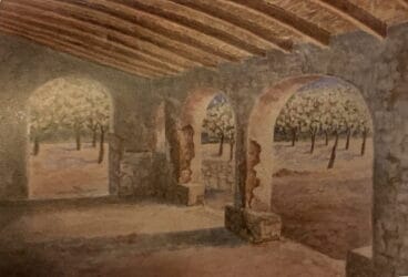 Pintura del Riurau de Les Cansalades de Rosa Cortell