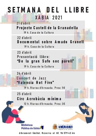 Cartel de la programación Semana del Libro