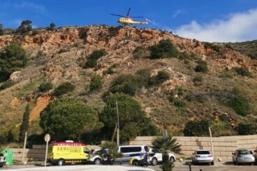 Despliegue en el rescate de esta mañana en Xàbia, en el entorno del PR CV 355