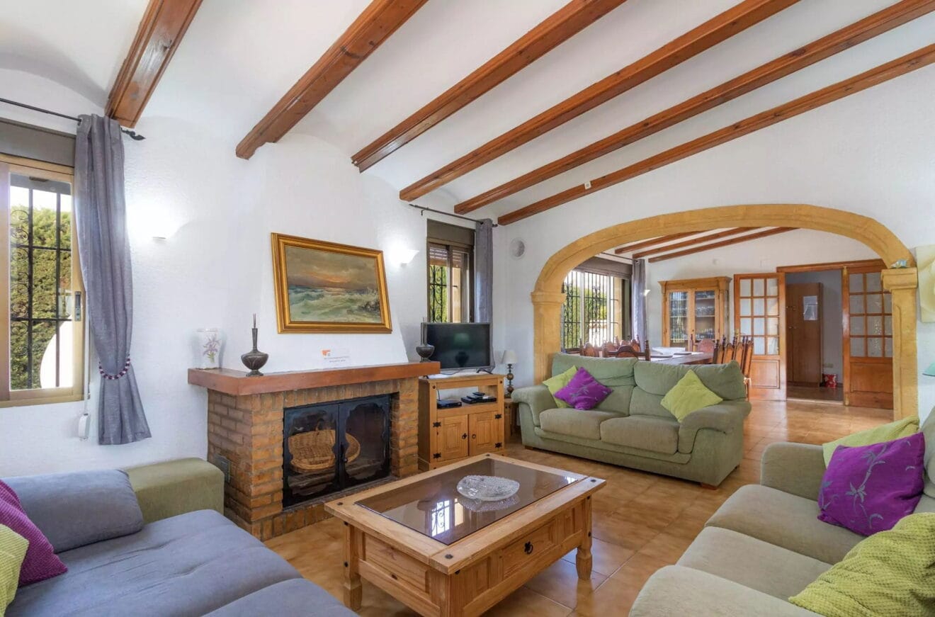 Salón de una villa en venta en el campo en Jávea - Vicens Ash Properties