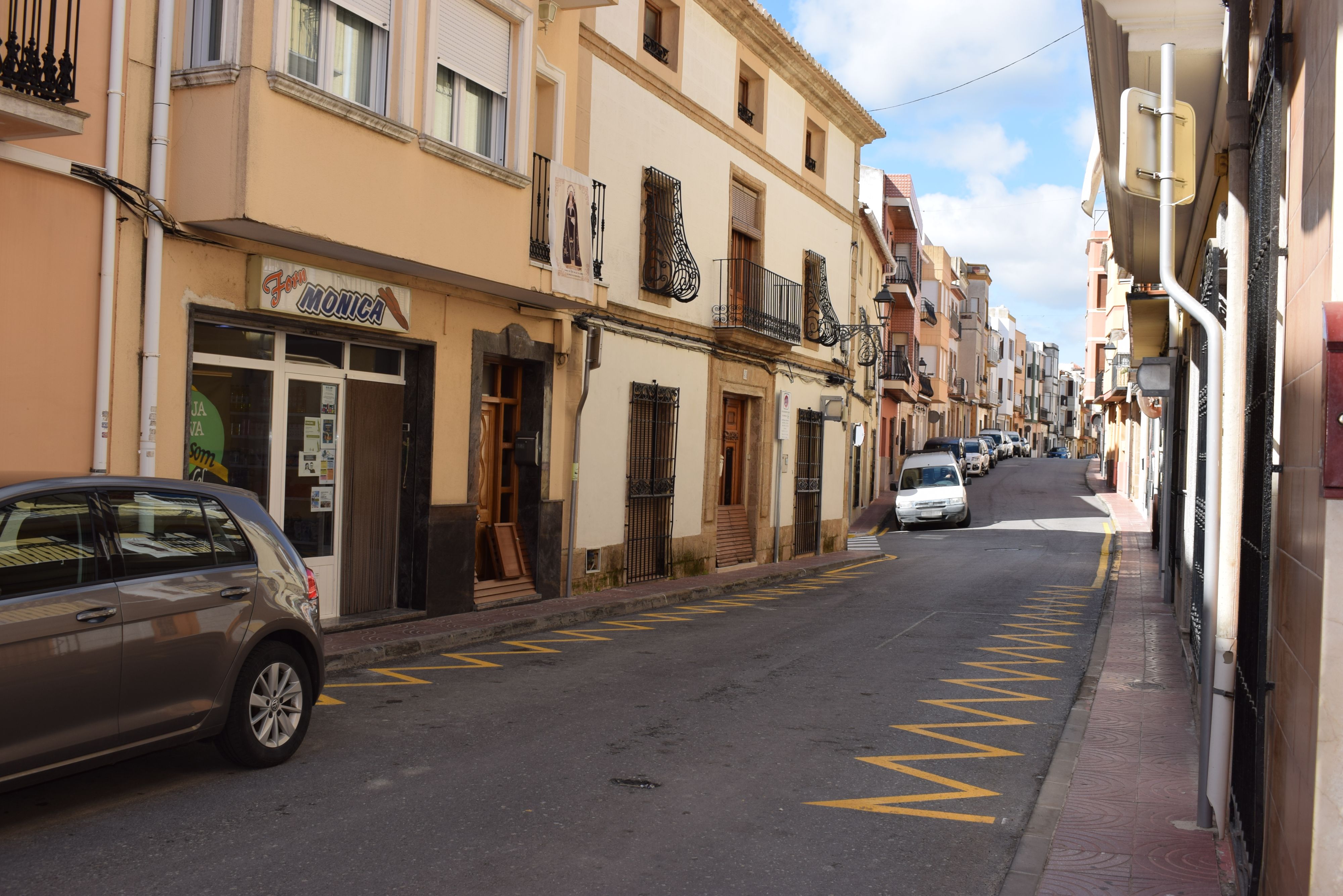 Zonas aparcamiento habilitadas en El Poble Nou de Benitatxell