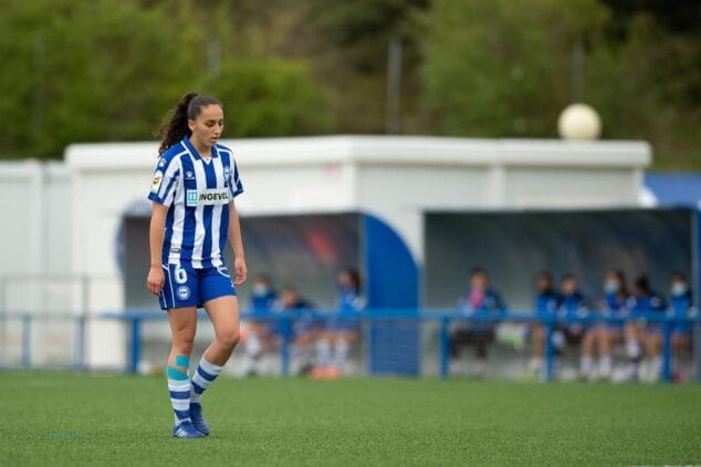 Imagen: Gema Soliveres durante un partido