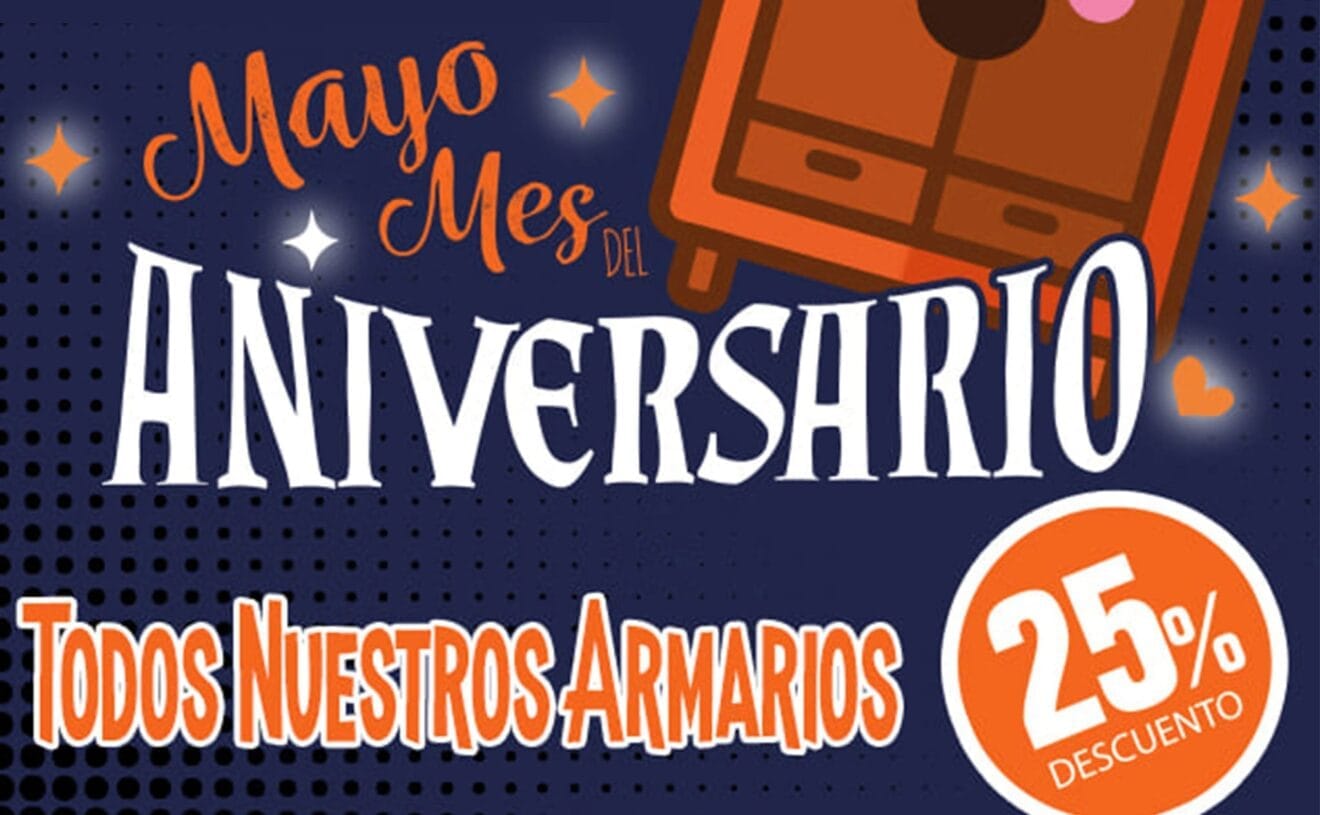 25% de descuento en armarios en el mes del aniversario de Cocina Fácil