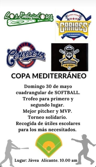 Nuevo cartel cuadrangular de Softbol