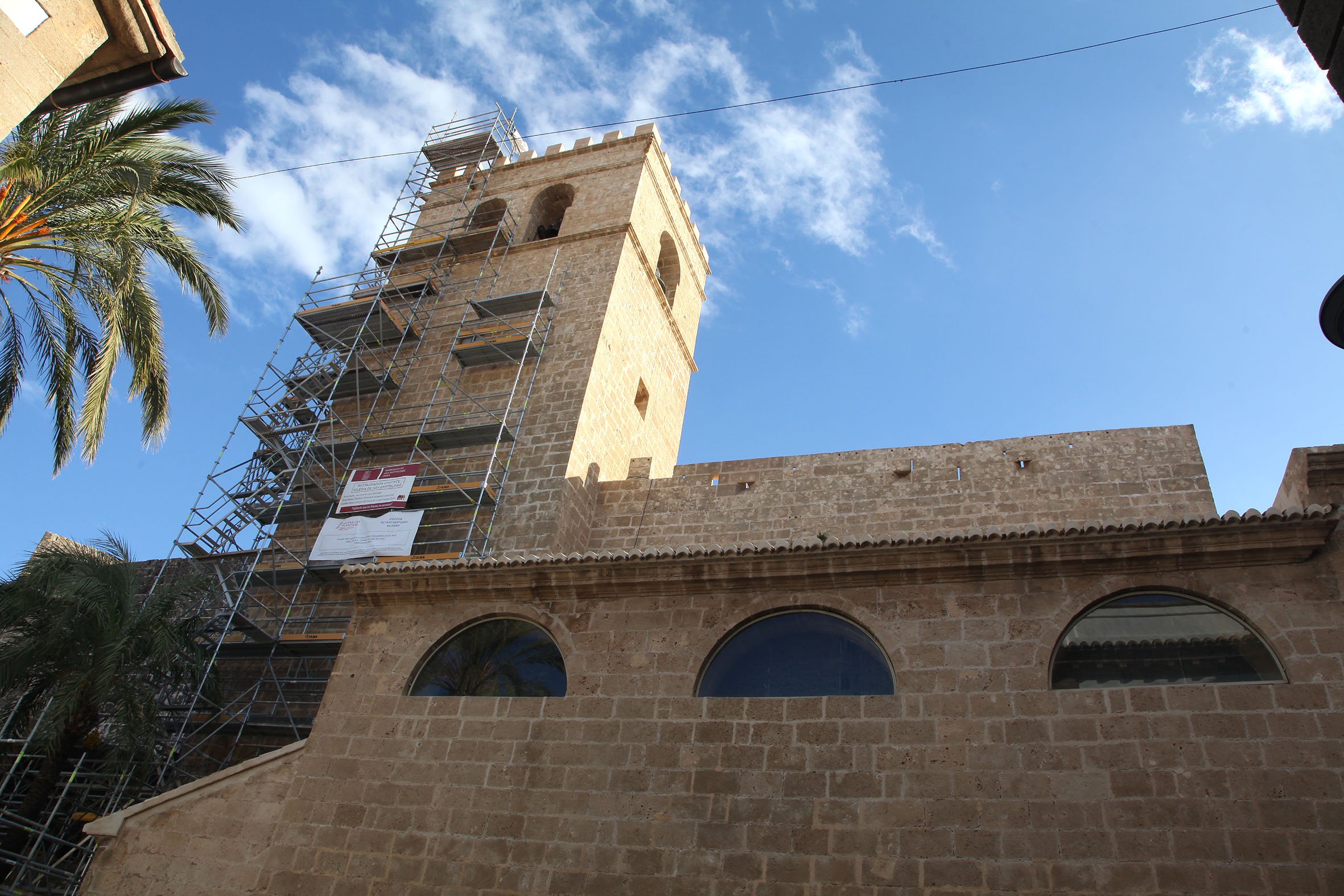 Obras de restauración de la Iglesia San Bartolomé