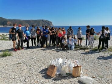 Plogging alumnos de los IES de Xàbia