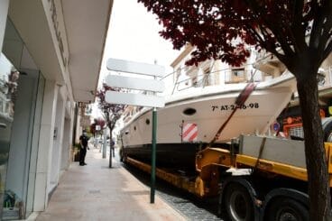 Tramo en el que el yate ha quedado paralizado