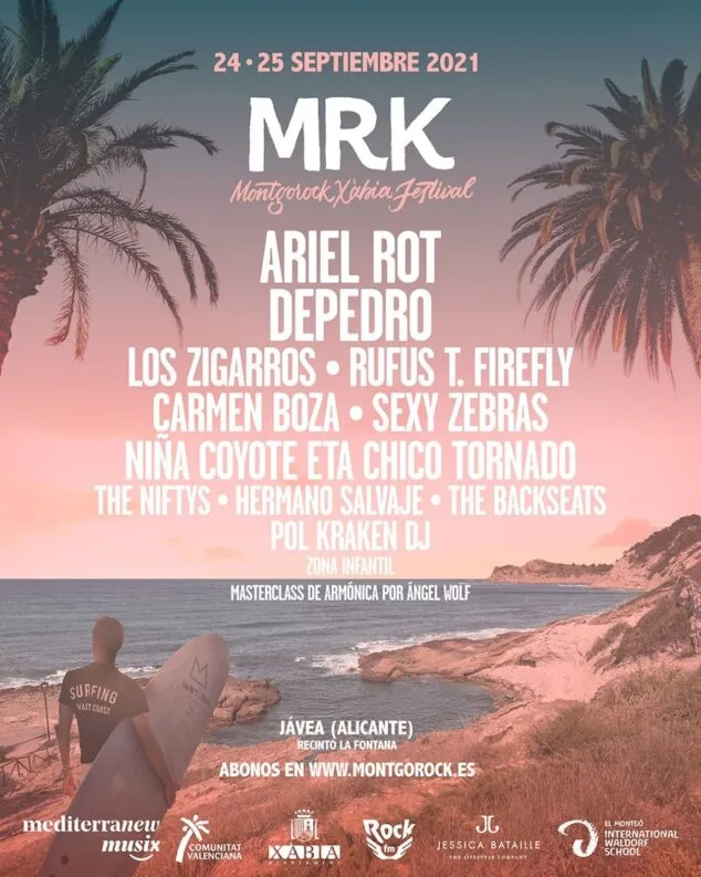 Imagen: Cartel artistas Montgorock 2021
