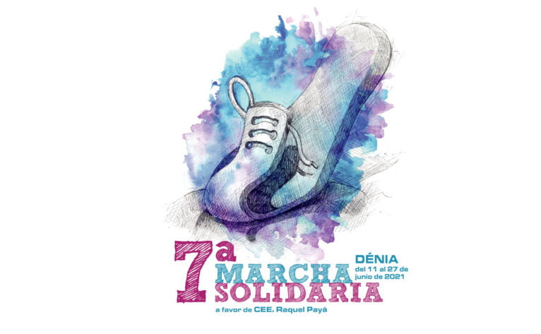 Cartell de la 7a Marxa Solidària a favor de l'CEE Raquel Payà de Dénia
