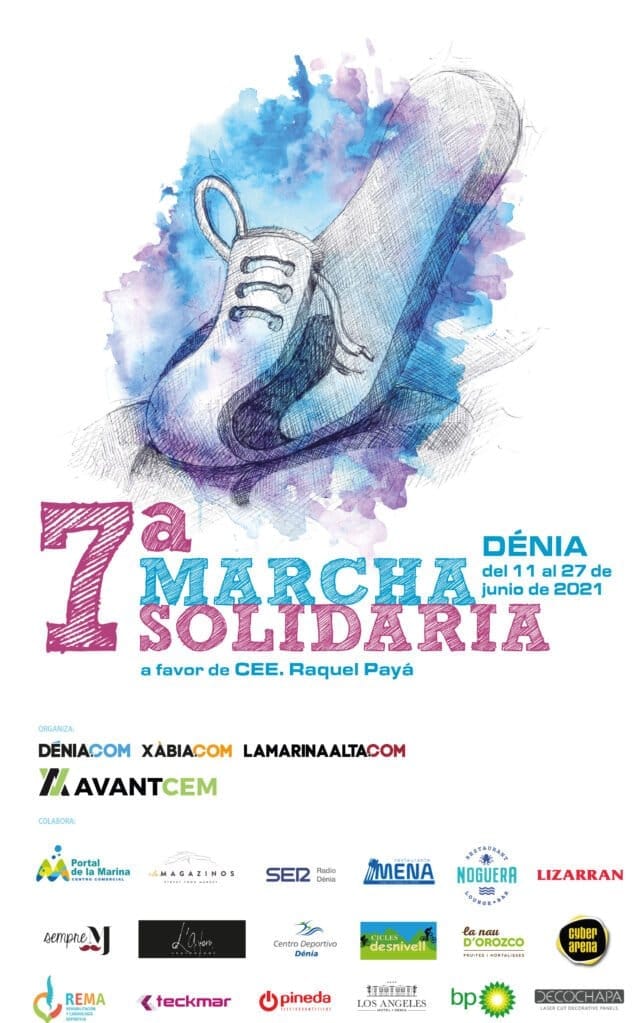 Imagen: Cartel de la Carrera Solidaria en favor del CEE Raquel Payà de Dénia