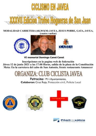 Cartel Trofeo ciclista Hogueras