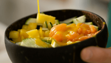 Comida saludable con ingredientes aptos para vegetarianos y veganos