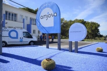 Fachada de las oficinas de Amjasa