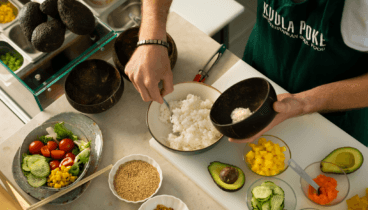 Gran variedad de ingredientes para tus poke bowls