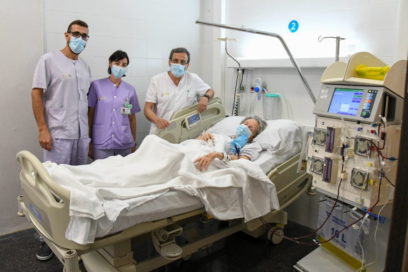 Hemodiálisis plasmafedesis en el Hospital de Dénia