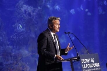 José Chulvi en la presentación del decreto de la Posidonia