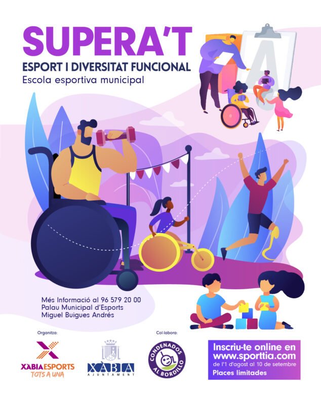 Imagen: Cartel de la nueva escuela deportiva 'Supera't'