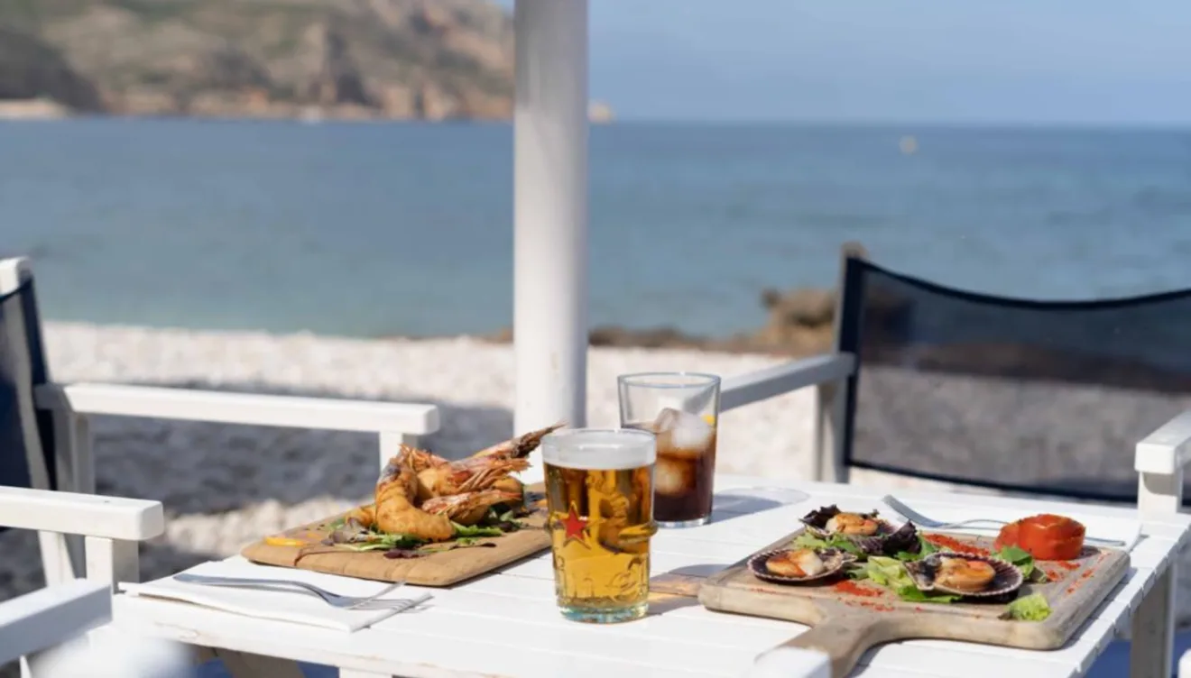 Cenar en la playa en Jávea