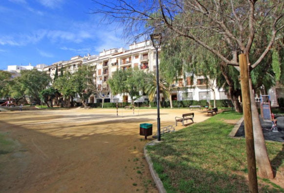 Imagen: Parque Reina Sofía en el barrio de Thiviers de Xàbia