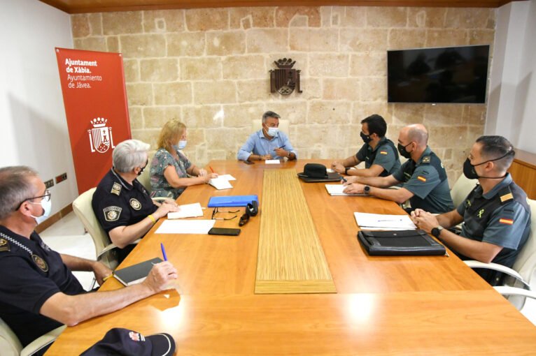 Reunión de Seguridad en el Ayuntamiento de Xàbia