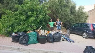 Limpieza de una parcela de Xàbia