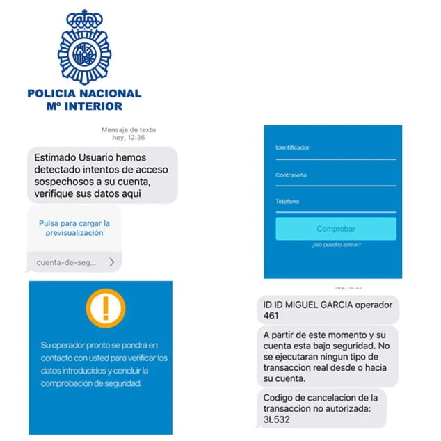 Imagen: Policía Nacional alerta de una modalidad de fraude