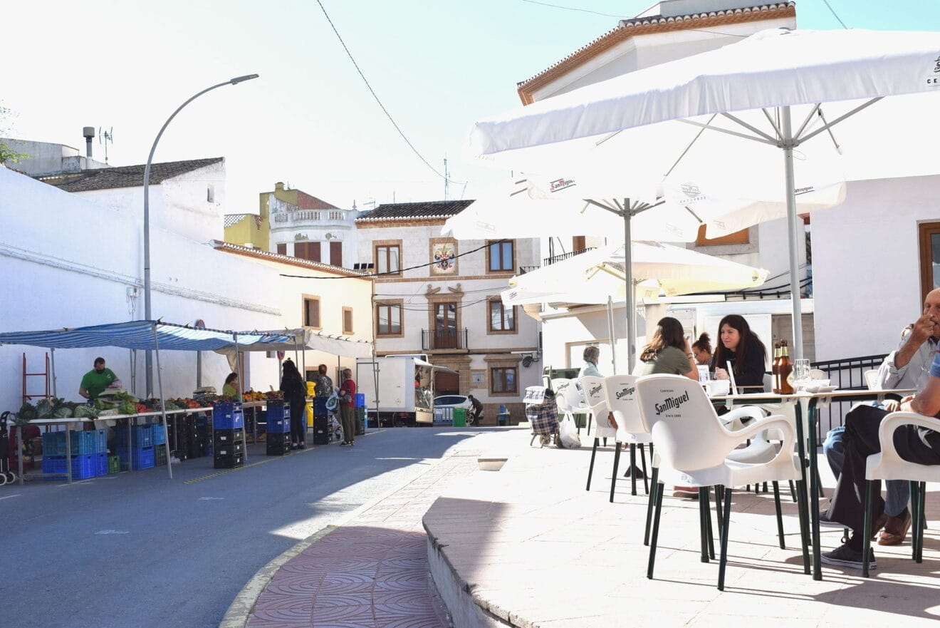 Puestos de vente y terrazas en Benitatxell