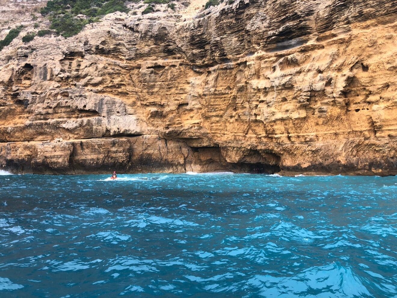 Rescate de piragüistas en Xàbia