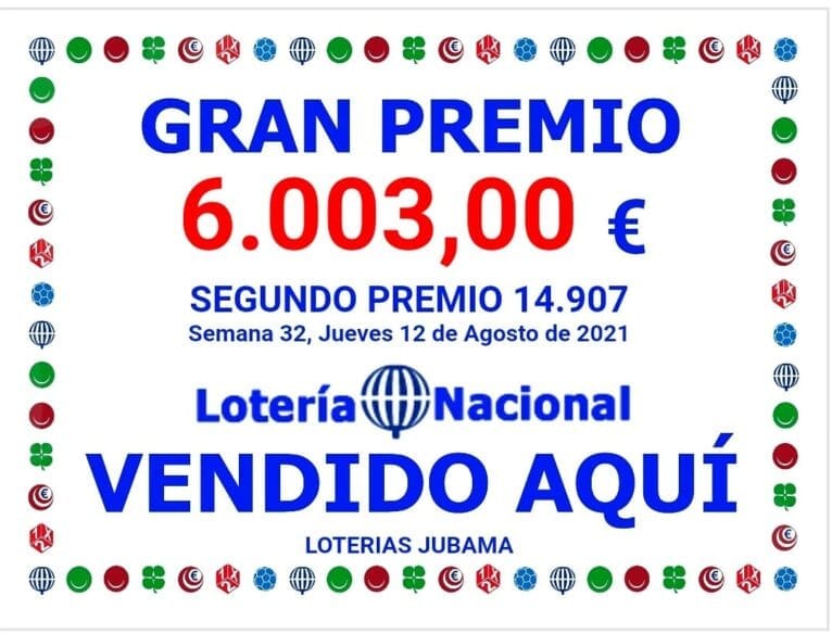 Segundo premio de la loteria nacional