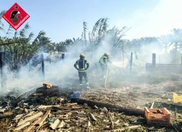 Bomberos sofoca las llamas
