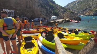 Estado en verano del varadero de la Granadella