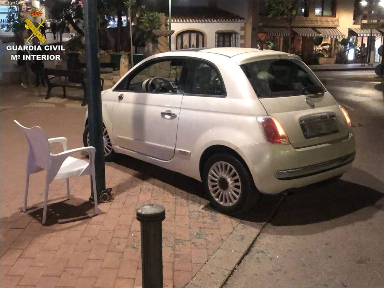 Vehículo que ocasionó la embestida